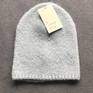 Baby Blue Knit Hat with Sparkle